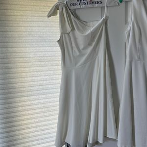 White one shoulder dress